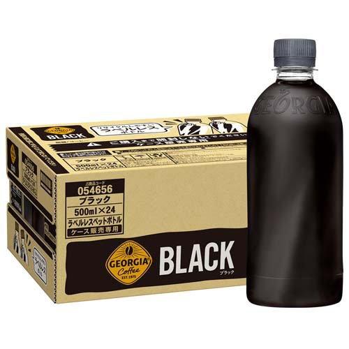 ジョージア ブラック ラベルレス PET ( 500ml×24本 )/ : 爽快ドラッグ