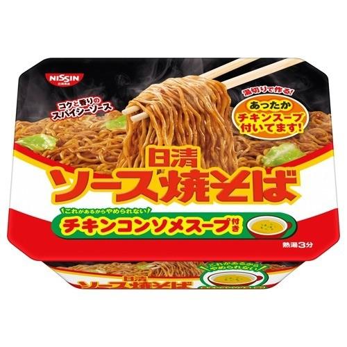 日清ソース焼そばカップ チキンスープ付き ( 104g*12食入 )/ 日清食品