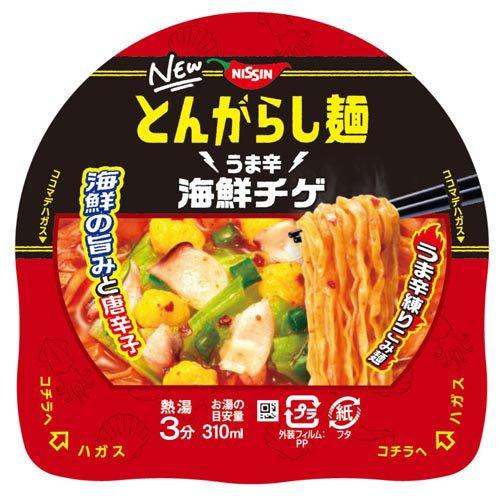 日清のとんがらし麺 うま辛海鮮チゲ ケース ( 62g×12食 )/ 日清のとんがらし麺｜soukai｜03