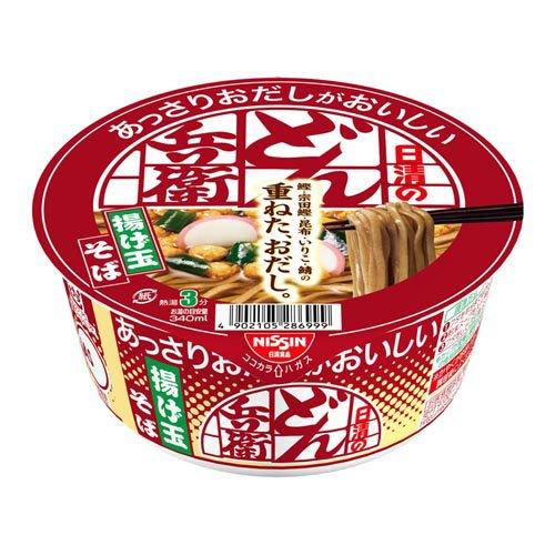 日清のあっさりおだしがおいしいどん兵衛 揚げ玉そば ( 69g×12食入