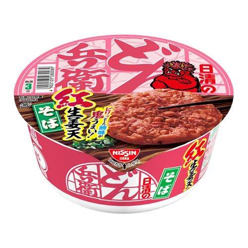 日清のどん兵衛 紅生姜天そば ケース ( 92g×12食入り )/ : 爽快