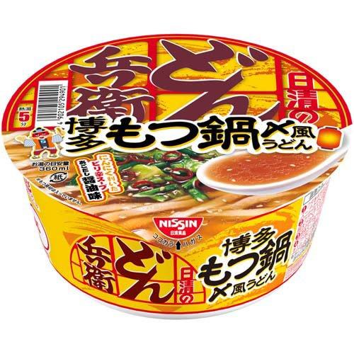 日清のどん兵衛 博多もつ鍋〆風うどん ケース ( 95g×12食入り