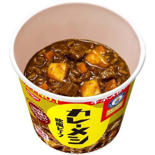 インスタント食品 42食セット カレーメシ 日清カレーメシ 欧風ビーフ ケース ( 89g×6食入り )/ カレーメシ