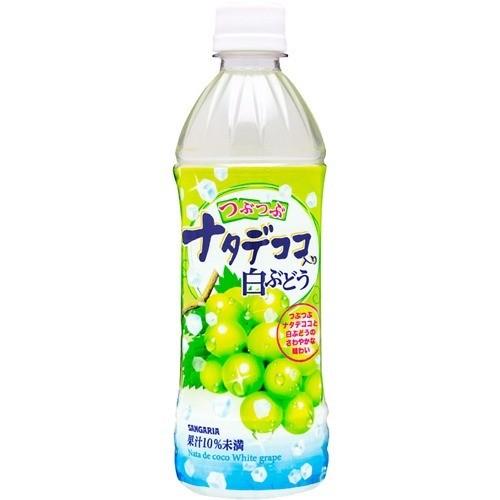 サンガリア つぶつぶナタデココ入り白ぶどう 500ml 24本入 爽快ドラッグ 通販 Yahoo ショッピング