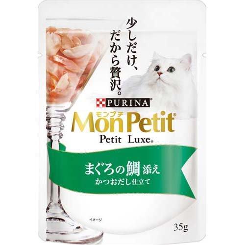 モンプチ プチリュクス パウチ まぐろの鯛添え かつおだし仕立て ( 35g