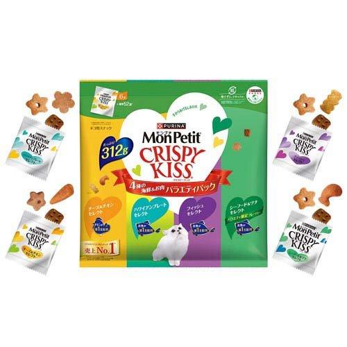 モンプチ クリスピーキッス おやつ バラエティパック 4種の海鮮＆お肉