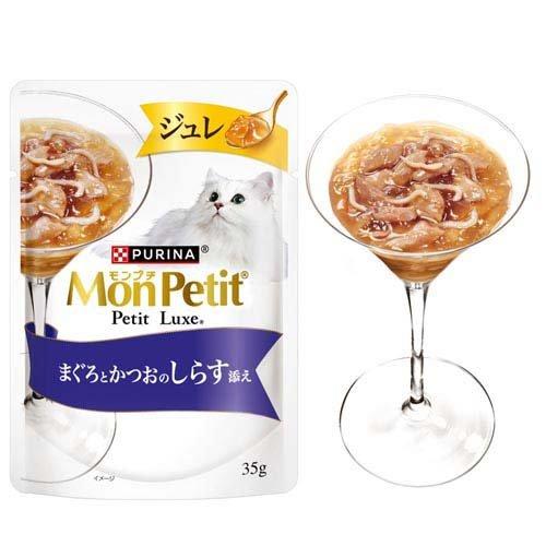 モンプチ プチリュクス ジュレ まぐろとかつお しらす添え＆ささみ添え