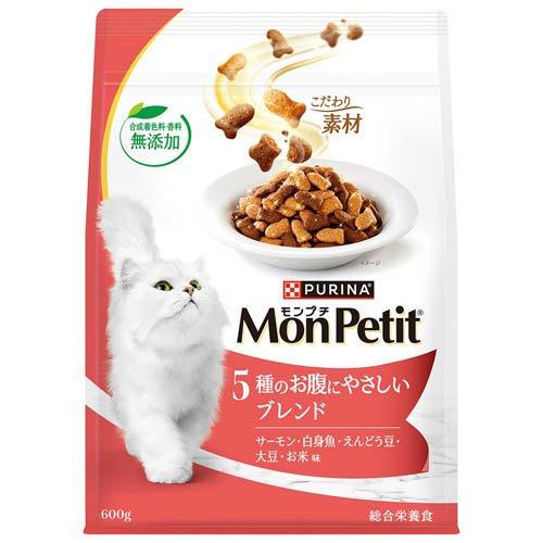 モンプチ バッグ ドライ 5種のお腹にやさしいブレンド ( 600g