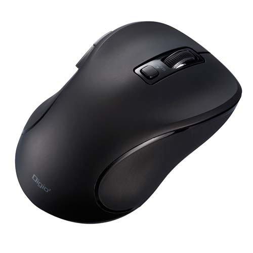 Digio2 無線 静音マウス 5ボタンBlueLED g67 MUS-RKF214BK ( 1個