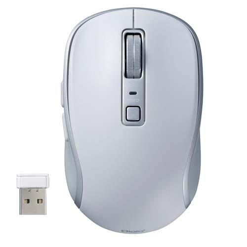 Digio2 無線 静音マウス 5ボタンBlueLED d98 MUS-RKF216W ( 1個