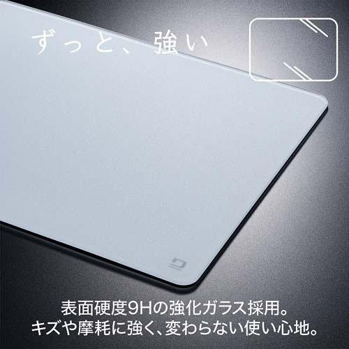 Digio2 ガラスマウスパッド ホワイト MUP-944-W ( 1個 ) : 爽快