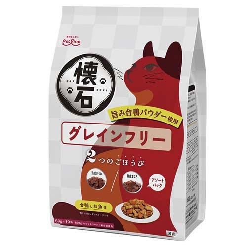 懐石 2つのごほうび グレインフリー 合鴨とお魚味 ( 600g(60g×10
