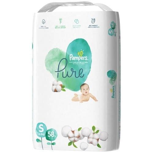 パンパース はじめての肌へのいちばん Pure S テープ 58枚 パンパース おむつ トイレ ケアグッズ オムツ 爽快ドラッグ 通販 Yahoo ショッピング