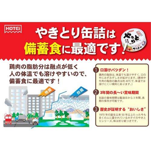 ホテイフーズ やきとり缶詰 国産鶏肉使用 炭火焼 やきとり 塩味3缶