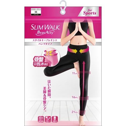 スリムウォーク Beau Acty スタイルキープレギンス ブラック M 1足 スリムウォーク 爽快ドラッグ 通販 Yahoo ショッピング