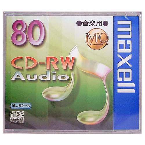 マクセル 音楽用CD-RW MQシリーズ CDRWA80MQ.1TP ( 1枚 )/ マクセル