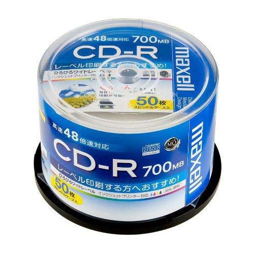 マクセル データ用 CD-R 700MB 48倍速 1パック CDR700S.PNW.50SP ( 50