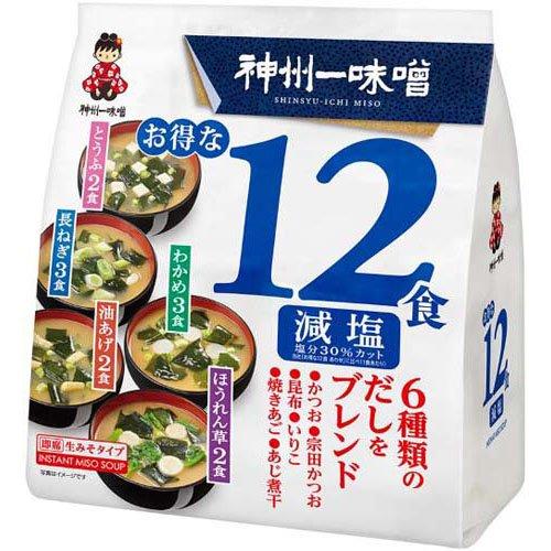 神州一味噌 減塩 ( 12食入 ) : 爽快ドラッグ - 通販 - Yahoo!ショッピング