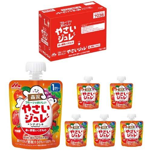 森永 フルーツでおいしいやさいジュレ 赤い野菜とくだもの ( 70g*6個入