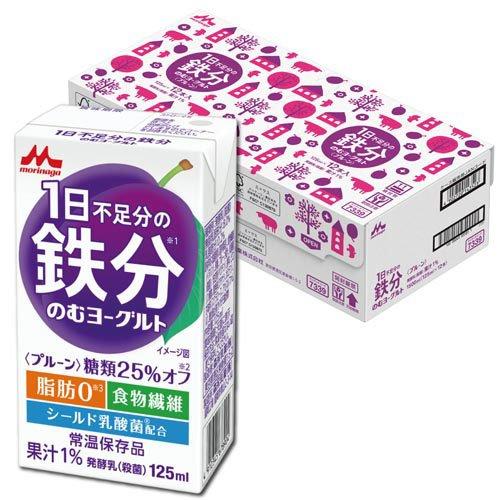森永 1日不足分の鉄分 のむヨーグルト ( 125ml*24本入 )/ 1日不足分の鉄分 ( 鉄分 常温保存 脂質0 ) の商品画像