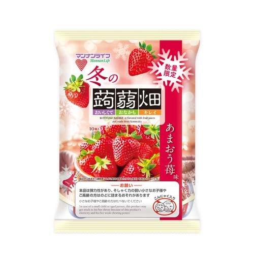 冬の蒟蒻畑 あまおう苺味 ( 10個×12袋入 )/ 蒟蒻畑 こんにゃくゼリー