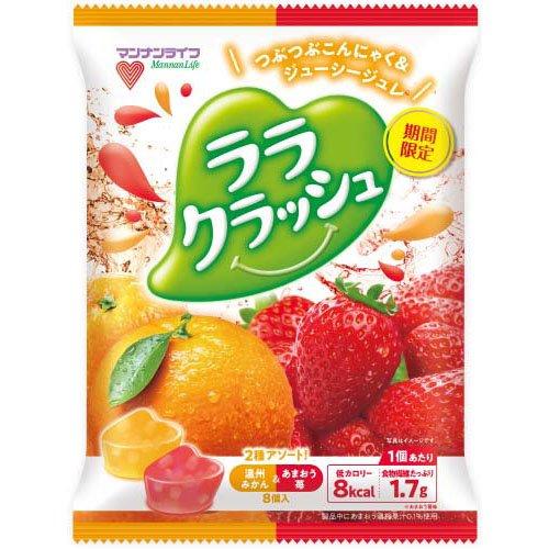 ララクラッシュアソート温州みかん＆あまおう苺 ( 24g×8個×12袋入