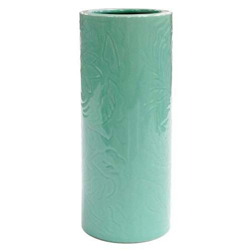 マルエス 御仏具 青磁唐草投入花瓶 7.0寸 ブルー ( 1個 ) : 爽快