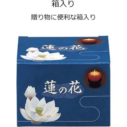 マルエス ろうそく 蓮の花 大 24時間燃焼 箱入り ピンク ( 1個