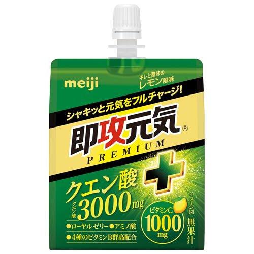 即攻元気ゼリー クエン酸+キレと酸味のレモン風味 ( 180g×6袋 ) 明治