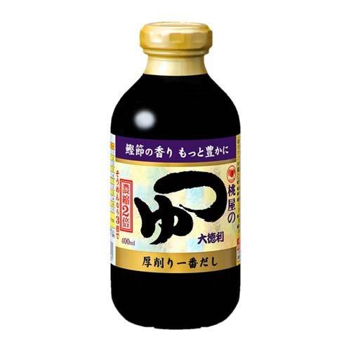 桃屋 つゆ 大徳利 ( 400ml )/ 2倍濃縮 だし かつおぶし めんつゆ 蕎麦