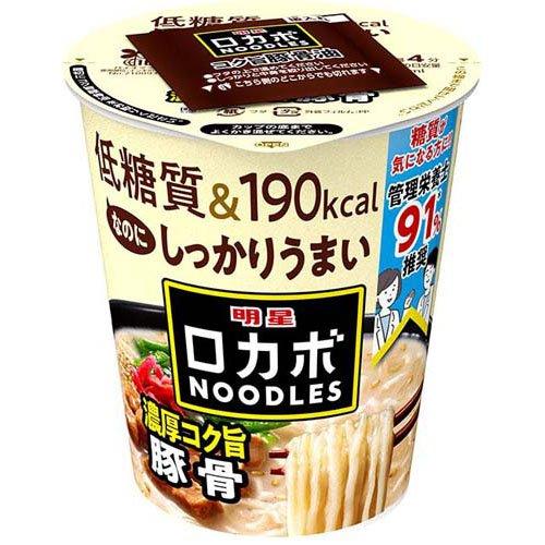 明星 ロカボNOODLES 濃厚コク旨豚骨 ( 12個入 ) インスタントカップ麺