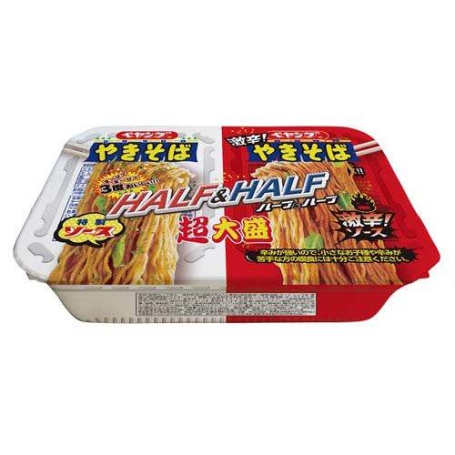 ペヤング 超大盛やきそばハーフ＆ハーフ 激辛 ( 12コ入 )/ : 爽快
