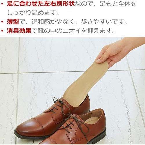 オンパックス 足ぽかシート 靴 足用 中敷用 カイロ 25cm〜27cm 日本製