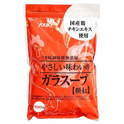 ユウキ食品　やさしい味わいのガラスープ　鶏がらスープの素　700g 業務用 ユウキ食品 やさしい味わいのガラスープ ( 700g )/ ユウキ食品(youki
