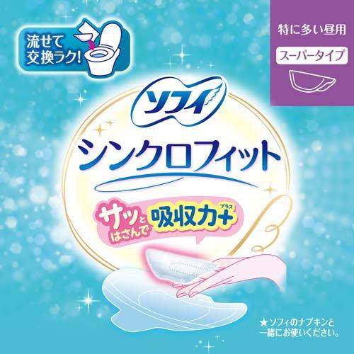 ソフィ シンクロフィット 12&24ピース 多い日の昼用普通タイプ 16&8個 ソフィ シンクロフィット 特に多い昼用 ( 10枚入 )/ ソフィ シンクロ