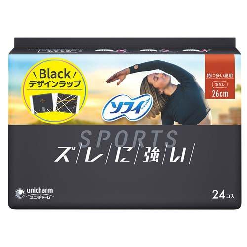 ソフィ スポーツ SPORTS 特に多い昼用 羽なし 26cm ( 24枚入