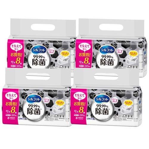 シルコット　320枚入×5セット シルコット 99.99％除菌ウェットティッシュ 詰替 ( 320枚入*4個