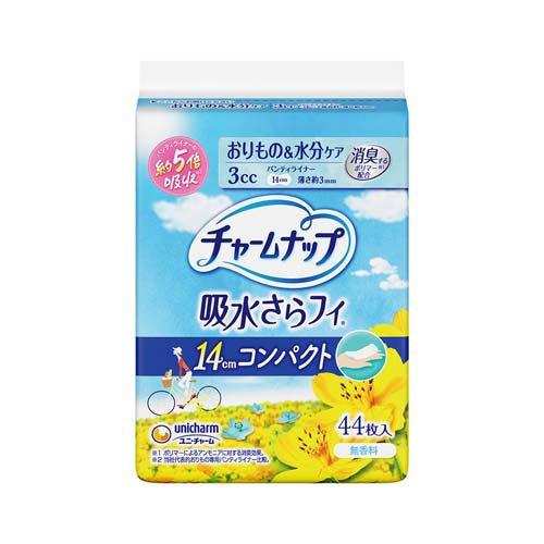 吸水さらフィ 3cc おりものシート チャームナップ吸水さらフィ コンパクト 無香 羽なし 3cc 14cm ( 44個