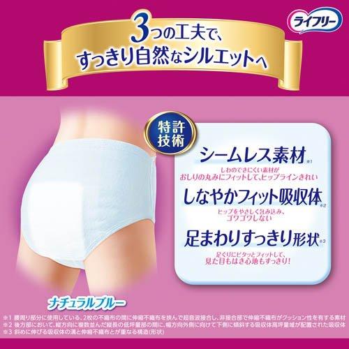 ライフリー　すきっりスタイル　パンツ　ブルー　Mサイズ　合計120枚 ライフリーすっきりスタイルパンツブルー M ( 20枚入 )/ ライフリー 中