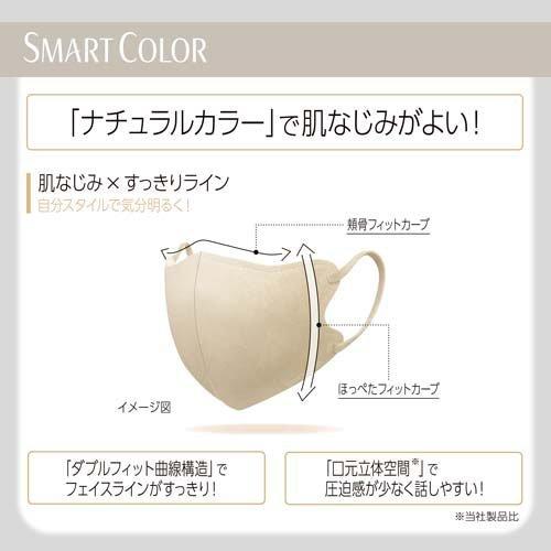 SMART COLOR Natural Beigeふつう 不織布マスク ( 20枚入 )/ 超快適