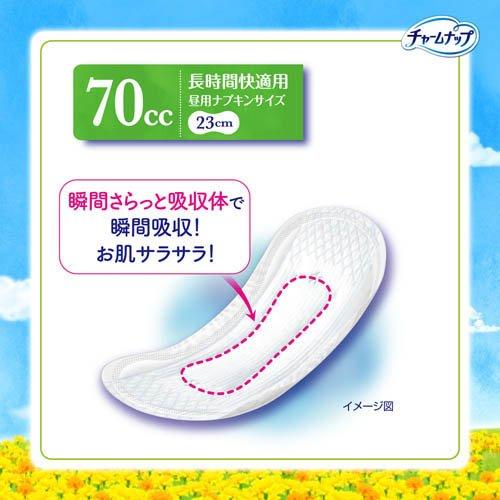 チャームナップ 吸水さらフィ 長時間快適用 羽なし 70cc 23cm ( 32枚入