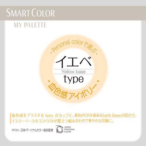 SMART COLOR MyPalette Ivory×Green ふつう 不織布マスク ( 7枚 )/ 超