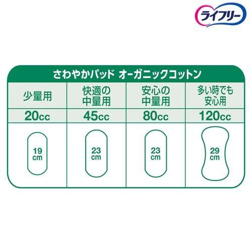 ライフリー さわやかパッド オーガニックコットン 120cc 女性用 尿