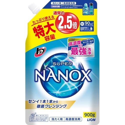 トップ スーパーナノックス 高濃度 洗濯洗剤 液体 詰め替え 特大 900g スーパーナノックス Nanox 爽快ドラッグ 通販 Yahoo ショッピング