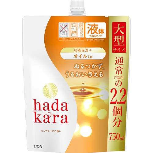 ハダカラ オイルインボディソープ 詰め替え大型(750ml*12袋セット)[ボディソープ] ハダカラ オイルインボディソープ 詰め替え大型 ( 750ml )/ ハダカラ