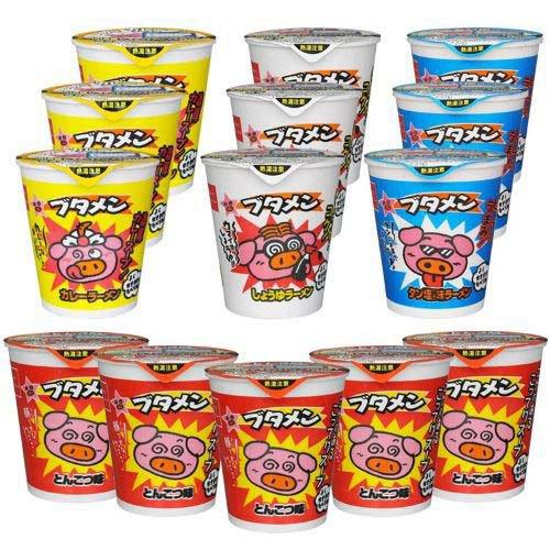 【りょう】ブタメン　180個 大容量　12箱セット 34② 訳あり)ブタメン 4種(14個入)アソートセット おやつカンパニー ( 1