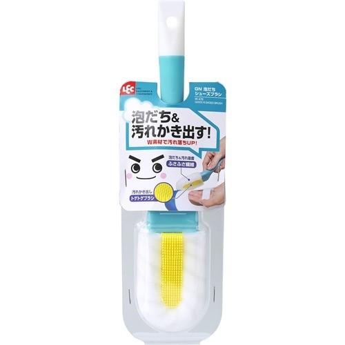 激落ちくん 泡立ち シューズブラシ ( 1コ入 )/ 靴用ブラシ 掃除 ヘラ付