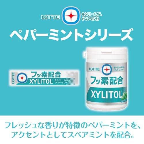 キシリトールガム +フッ素 ペパーミント スリムボトル ( 125g ) : 爽快
