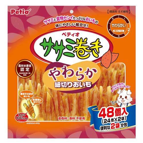 ササミ巻き やわらか細切りおいも 犬用 ( 48個入 ) : 爽快ドラッグ