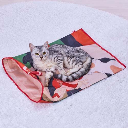 猫小町 和柄シャカシャカ通りぬけ袋 歌舞伎 ( 1個 )/ ペティオ(Petio